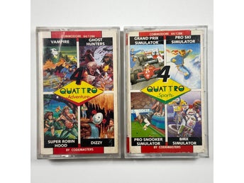 C64 8 spel - Codemasters x2 – Quattro Adventure & Sport