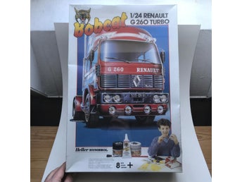 Byggmodell Heller vintage inplastad - Bobcat Renault G 260 Turbo lastbil 1:24