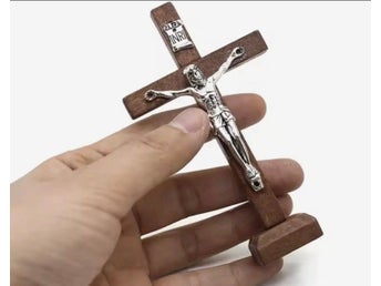 1 st Träkors med Jesusmotiv