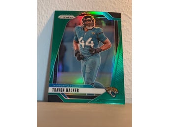 2024 Panini Prizm #133 Travon Walker Green Prizm Jaguars