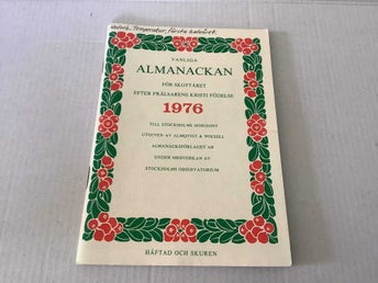 1976 Almanacka Almanack #A