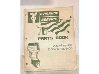 1976 Evinrude 200hp service reservdelskatalog 22 sidor