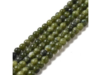 4 mm små jade gröna 160 pärlor