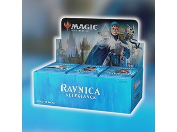 booster box ravnica allegiance Magic: The Gathering Bundle | 10 Packs + Land Cards (230 Cards) and open envelopes that contain new material for the game Ravnica Allegiance Booster Box -