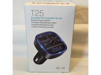 Bluetooth 5.0 FM-sändare för 12V