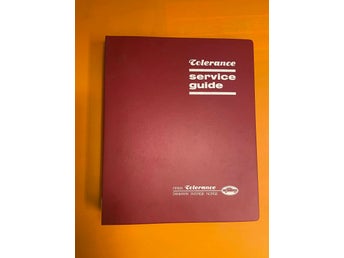 Service guide FIRMA Tolerans 1987