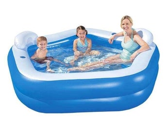 Uppblåsbar Pool - 5 kantig - 575L - Bestway - 213cm/206cm/69cm