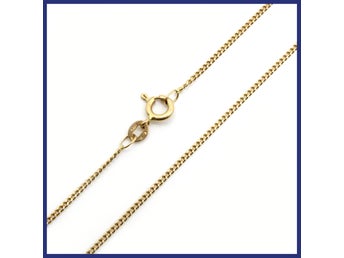Halsband, 18K guld, pansarlänk (vikt 3,73g, längd 53,7cm)