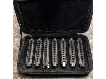 Hohner blues harmonica set / munspel set