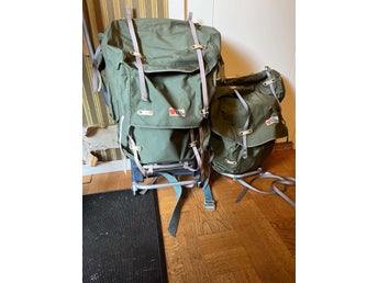 Två Fjällräven ryggsäckar Retro