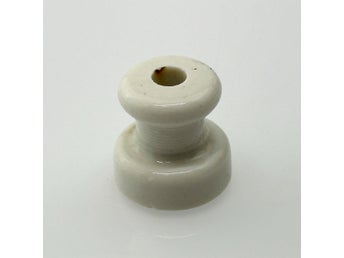 423byggnadsvård x st antik ISOLATOR B vit porslin äldre elkabel alt KROK knopp