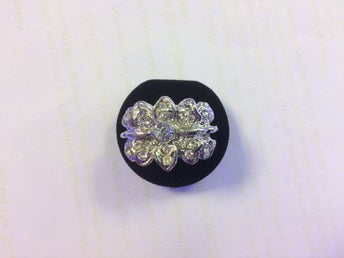 Silverpläterade Ringar med Strass