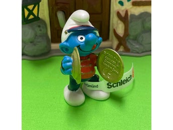 Orkestersmurf som spelar cymbal från år 2002…toppskick…