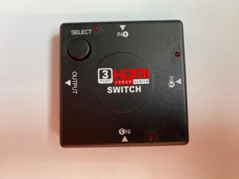 3 Input 1 Output HDMI Splitter för Xbox, PS4, PS3, Blu-Rayspelare, DVD,HDTV