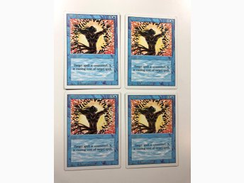 Magic The Gathering Revised Spell Blast X 4 Lp Collectible Card Games Accessories Toys Hobbies