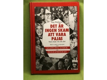 Det är ingen skam att vara pajas bara man vet om det mitt liv under en nöjesepok