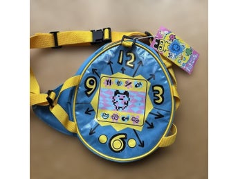 Tamagotchi 1997 Backpack Mimitchi BANDAI Bag Yellow Blue Kawaii Japan Anime