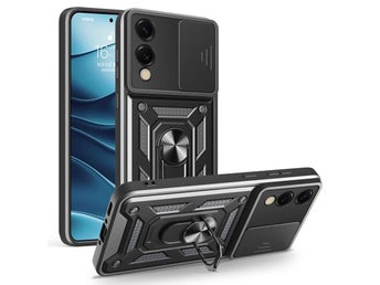 Galaxy S25 Edge Skal med Kameraskydd & Ringhållare