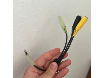 Ljudkabel 3.5mm till RCA-adapter