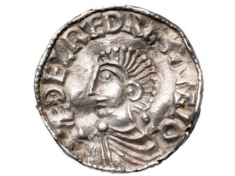 Vikingatida silvermynt, England, Æthelred II (978-1016). Lincoln. Penny