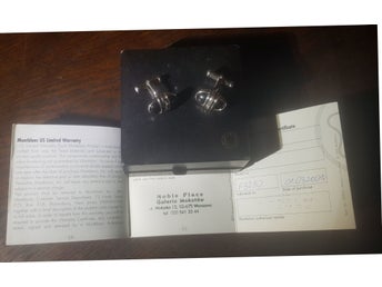 Mont Blanc Svarta Onyx Manschettknappar med originalask MB 2869.