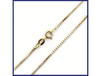 Halsband, 18K guld, venezialänk (vikt 4,42g, längd 46,5cm)