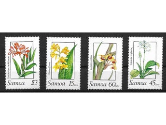 Samoa 1989 Blommor 4v