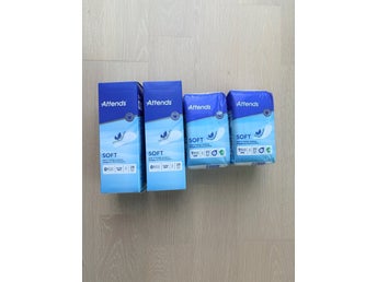 4 paket Attends mens/Inkontinensskydd - Oöppnat förpackning