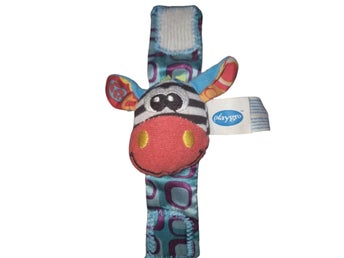 Playgro skallra handledsband zebra