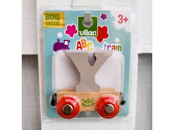 Vilac Wooden Letter Train Y Alphabet Car France 2014