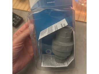 Vattenblock för disk- eller tvättmaskin