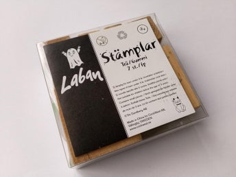 Gummistämplar spöket Laban. 7-pack