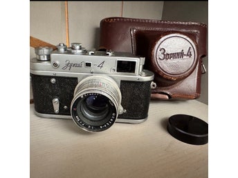 Rare Vintage klassisk sovjetisk kamera Zorki - 4 Jupiter-8 1:2 F=5cm-lins