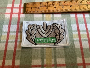 IVV 15000 km. Internationaler Volkssportverband, tygmärke