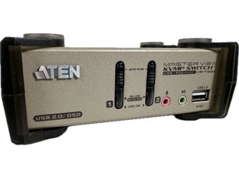 Aten CS1732B Master View 2-Port PS/2-USB VGA/Audio KVMP Switch with OSD