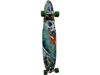 Dregs Longboard Pirate 45”Skateboard ABEC11 ZigZag 81a Gullwing