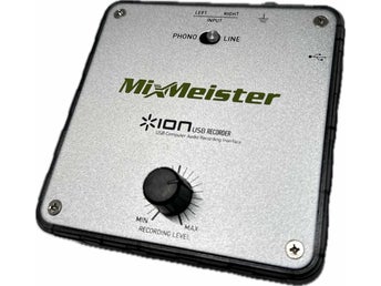 ION MixMeister U RECORD USB Audio Recording Interface Kit Cassette Vinyl to MP3