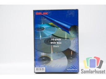 10-Pack Selek DVD Storage Cases - Case För Förvaring DVD - Svart - Tomma Fodral