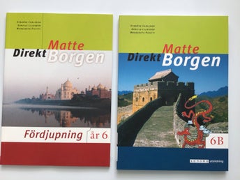 Matte Direkt Borgen 6B och Fördjupning år 6. Oanvända