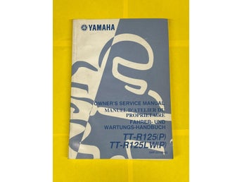 Yamaha TT-R125E TT R125E Owners service manual original 2002 verkstadshandbok