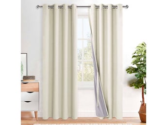 Mörkläggande Gardiner i Dubbel Lager (Pack-2) (140 X 260 cm)