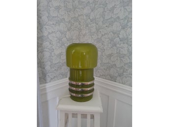 Retro Bordslampa i glas, grön