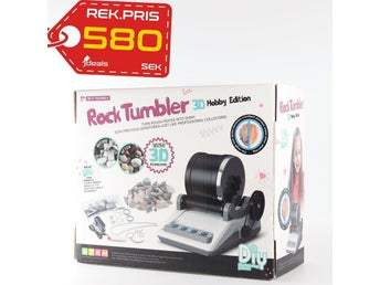 Stenpolerare Rock Tumbler Kit – Sten Poleringsmaskin Smyckessten – Stentumlare