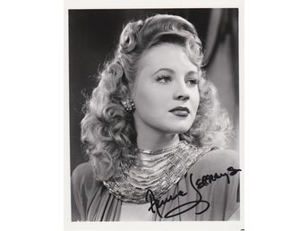 ANNE JEFFREYS AMERICAN ACTRESS AND SINGER AUTOGRAF PHOTOGRAPH FOTO