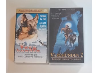 Varghunden 1 & 2 VHS / SE / Jack Londons berättelser / Disney