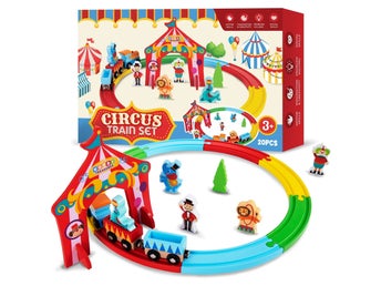 Woody Treasures Cirkus Tågbana i trä
