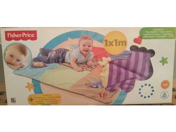 Fisher-Price - Lekmatta med Tre stycken Lekdjur För Lilla Babyn
