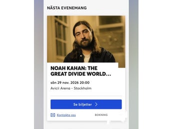 2 Noah kahan biljetter (29e november)