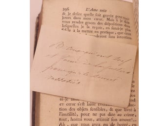 L’Âme Unie à Jésus-Christ 1781 – 2 vol, första upplagan, med devotionalia