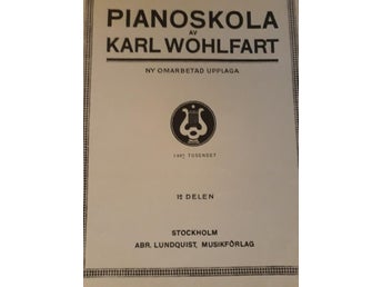 Pianoskola av KARL WOHLFART 1933 del 1 !